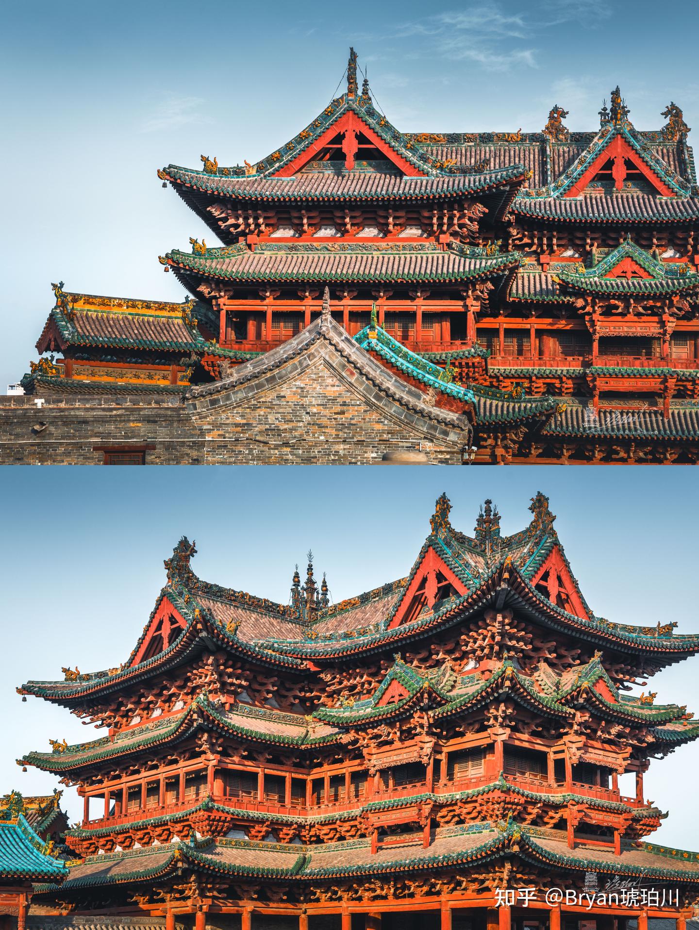 A scenic view of Jinzhong Jiexu Wuyue Temple