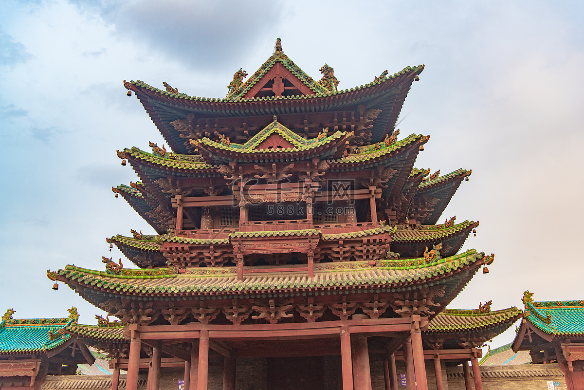 A scenic view of Jinzhong Jiexu Yuanshen Temple