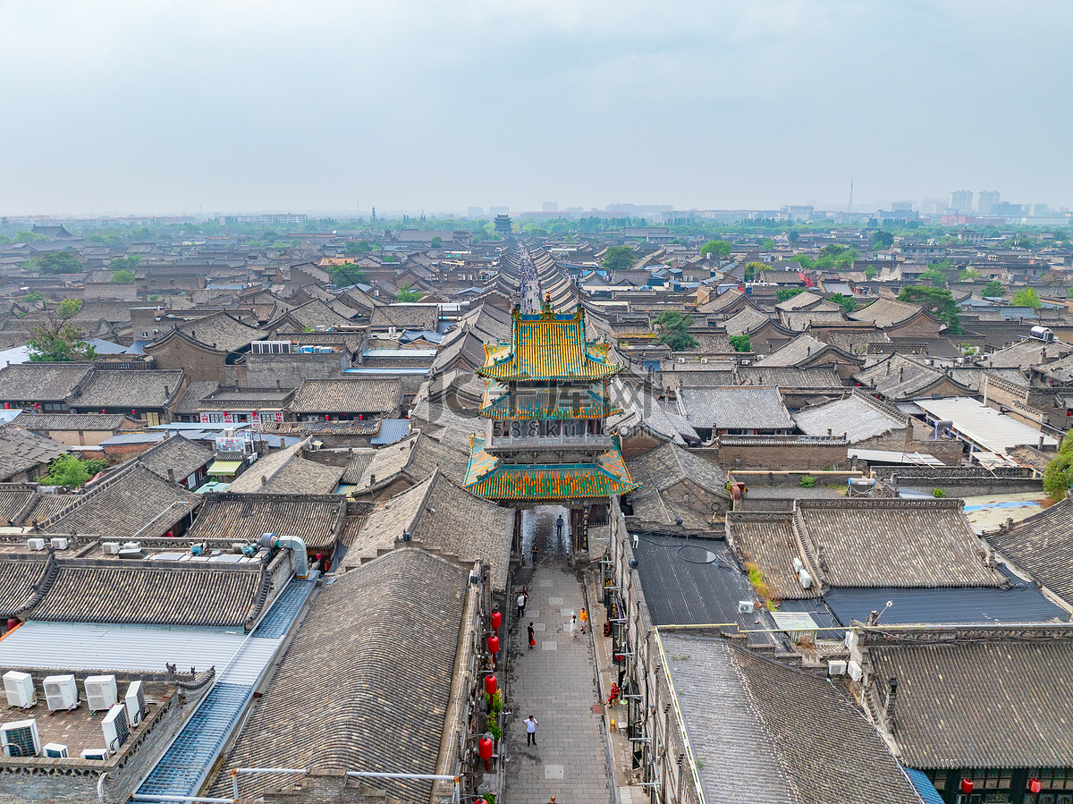 A scenic view of Jinzhong Pingyao Ancient City Wall