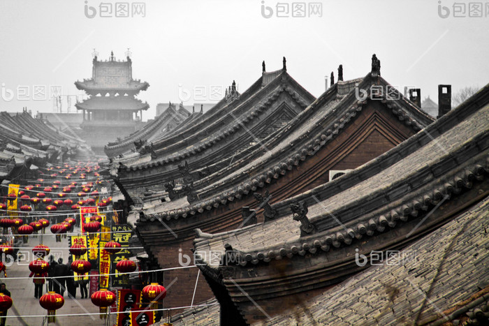 A scenic view of Jinzhong Pingyao Chenghuang Temple