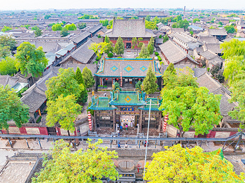 A scenic view of Jinzhong Pingyao Chenghuang Temple