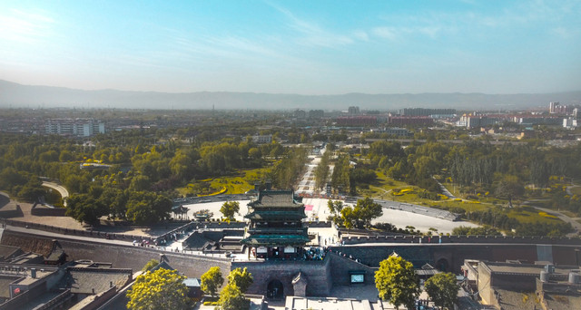 A scenic view of Jinzhong Pingyao Huiji Bridge