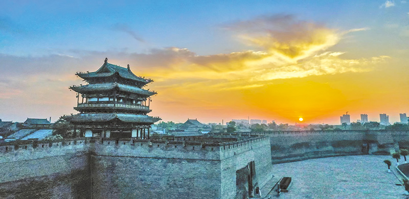 A scenic view of Jinzhong Pingyao Qingxu Guan
