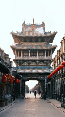 A scenic view of Jinzhong Pingyao Shi Lou