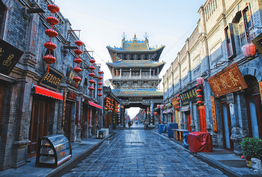 A scenic view of Jinzhong Pingyao Shi Lou