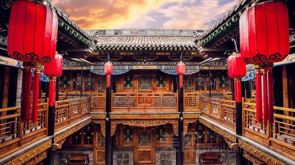A scenic view of Jinzhong Qiao Family Compound