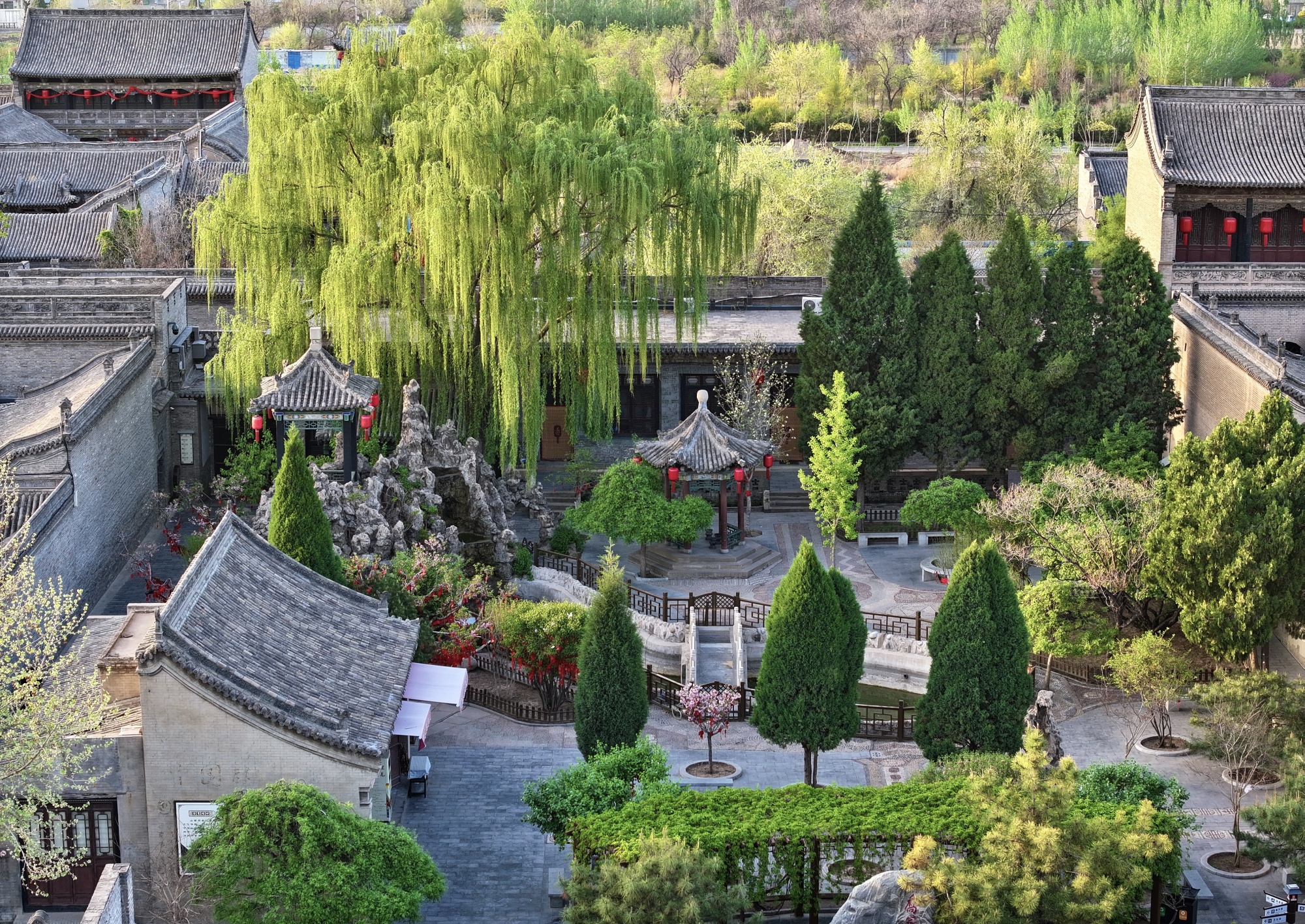 A scenic view of Jinzhong Qiao Family Compound