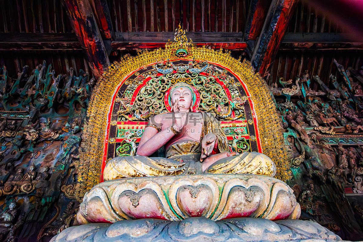 A scenic view of Jinzhong Shuanglin Temple