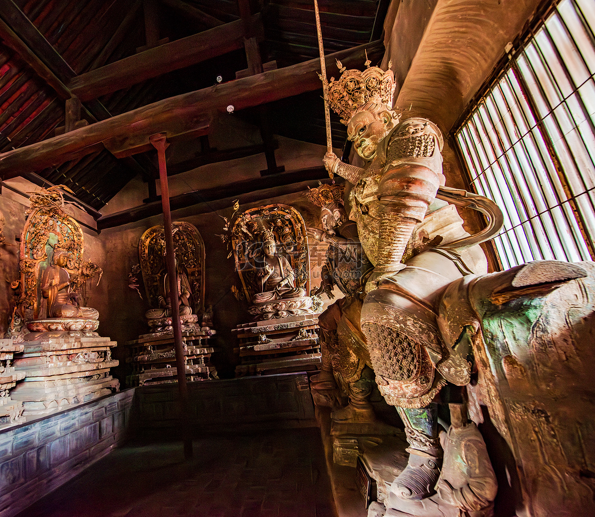 A scenic view of Jinzhong Shuanglin Temple