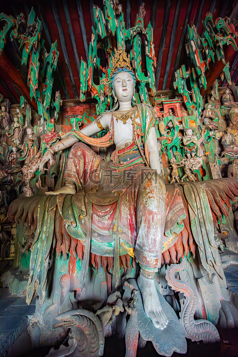 A scenic view of Jinzhong Shuanglin Temple
