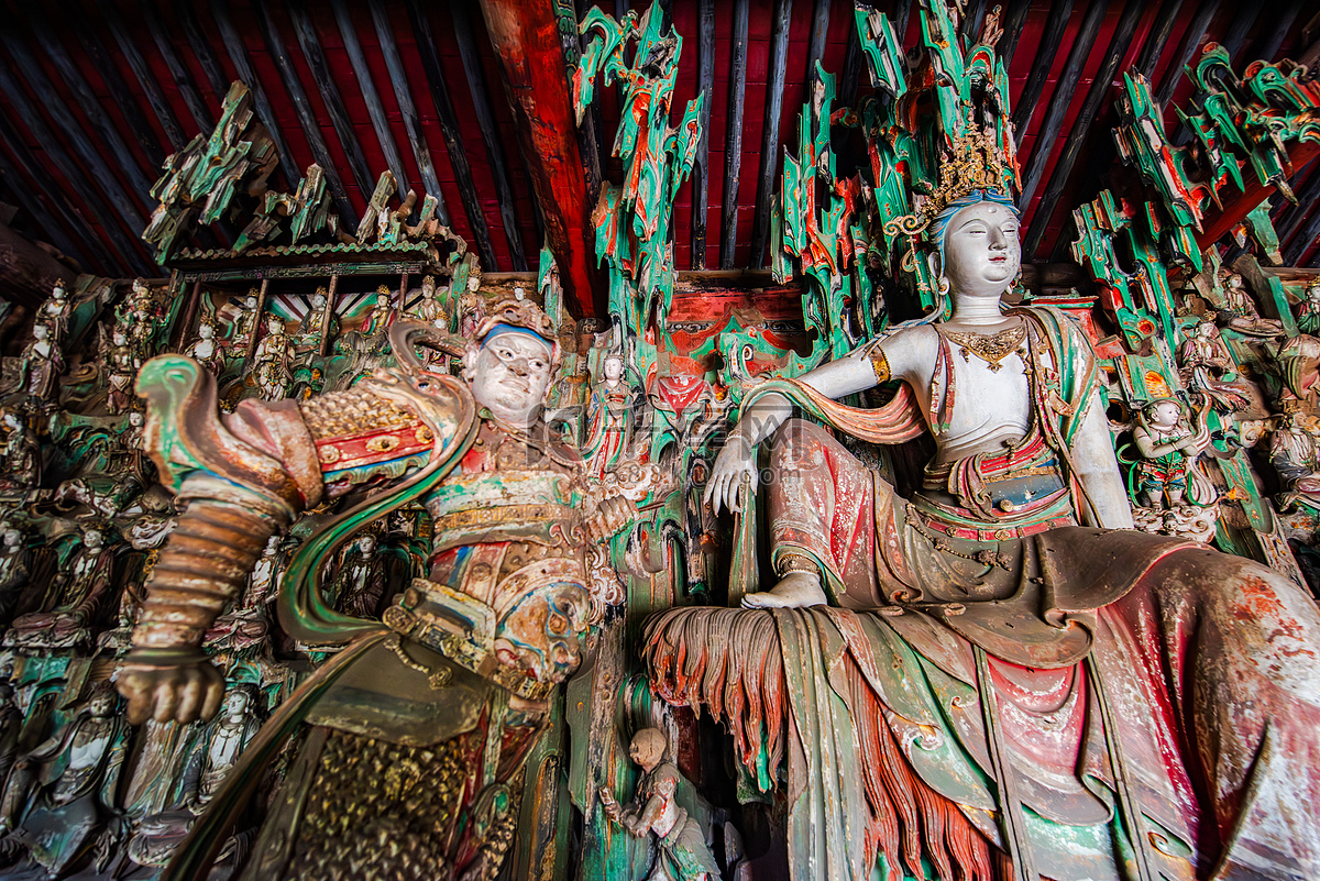 A scenic view of Jinzhong Shuanglin Temple