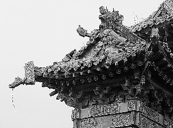 A scenic view of Jinzhong Taiheyan Pailou