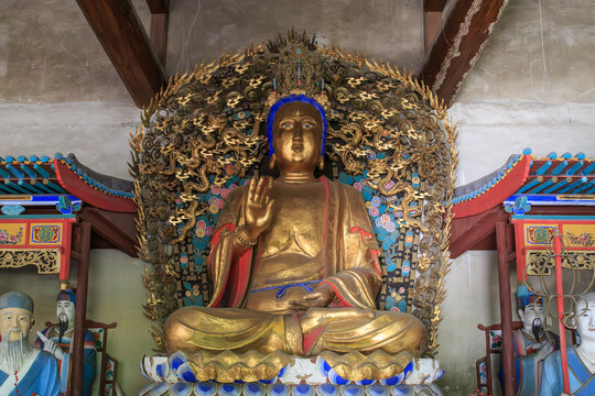 A scenic view of Jinzhong Wubian Temple