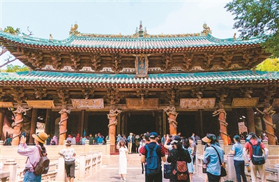A scenic view of Jinzhong Yiji Shengmu Miao