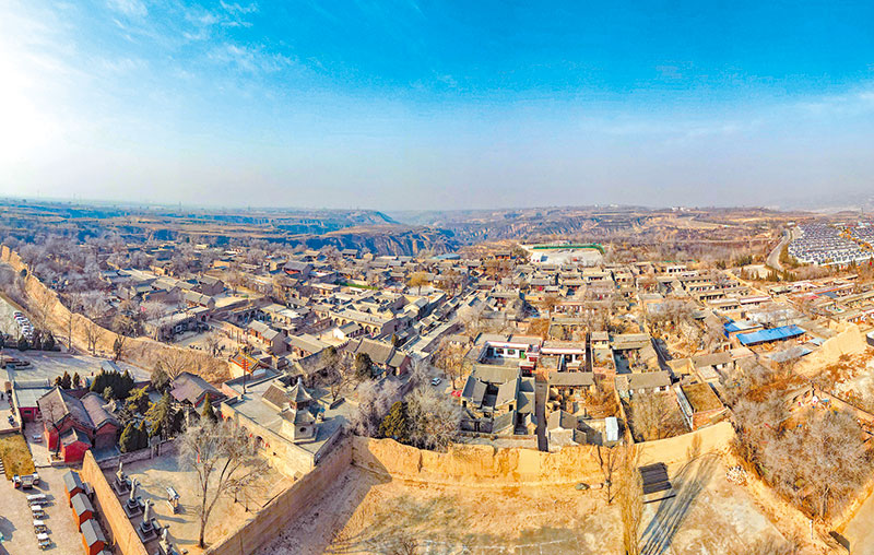 A scenic view of Jinzhong Zhangbi Castle