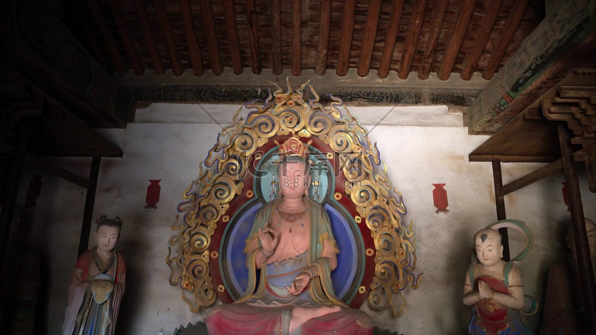 A scenic view of Jinzhong Zhenguo Temple