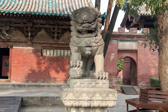 A scenic view of Jinzhong Zhenguo Temple