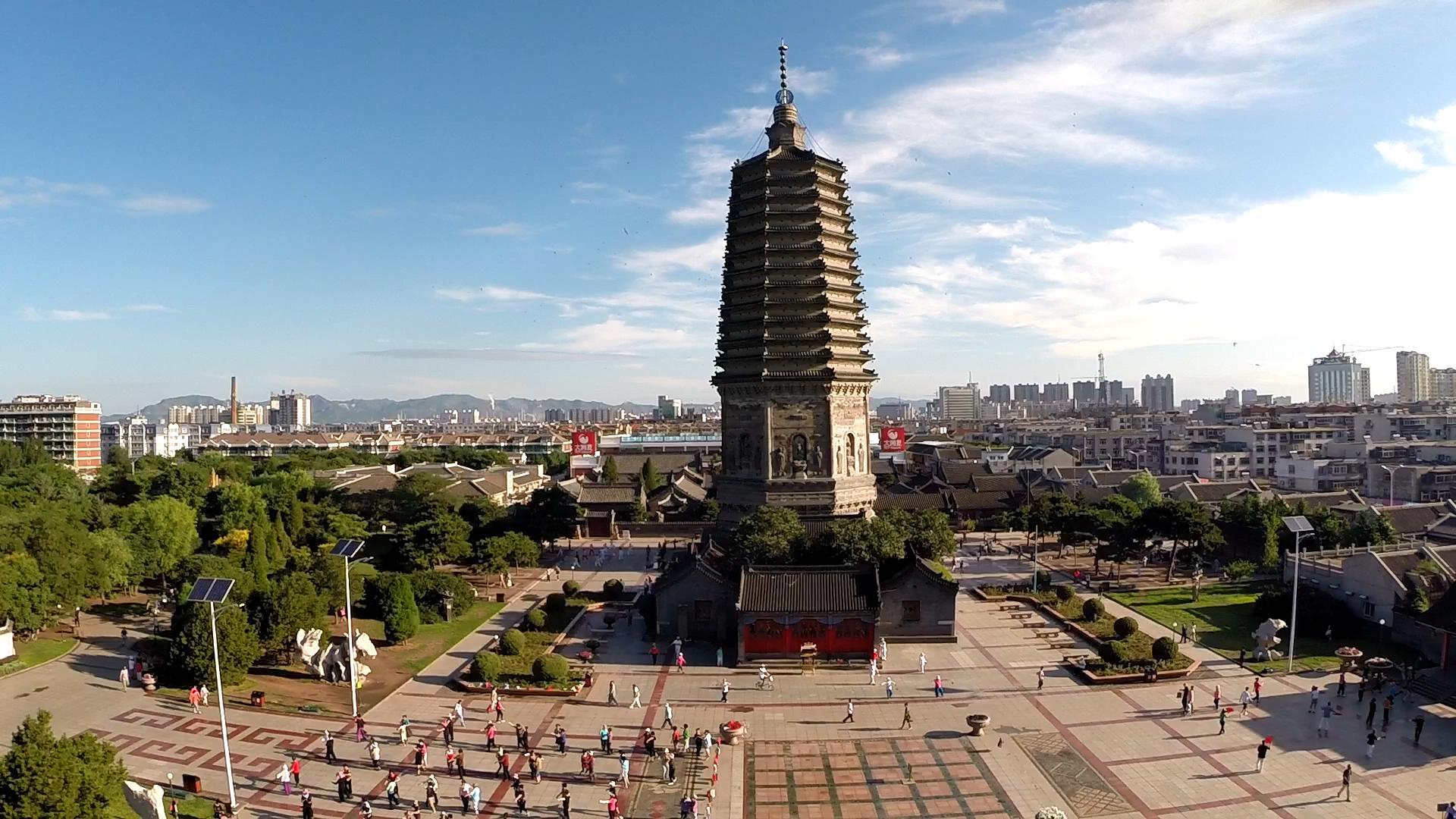 A scenic view of Jinzhou Guangjisi Gujianzhuqun
