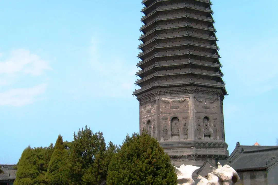 A scenic view of Jinzhou Guangjisi Gujianzhuqun