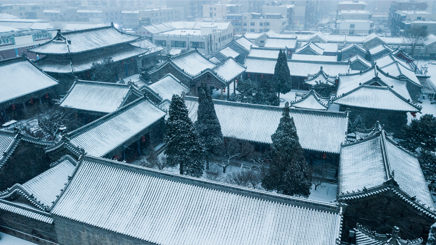 A scenic view of Jinzhou Guangjisi Gujianzhuqun