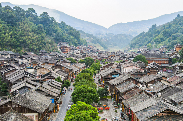 A scenic view of Jiujiang Chenbaozhen Chensanli Guju