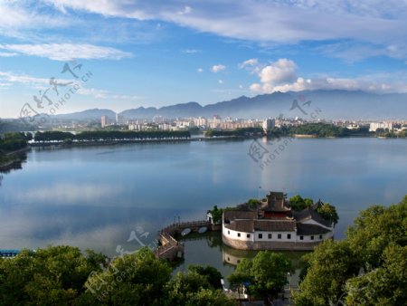 A scenic view of Jiujiang Gutang Haiguan Jiuzhi