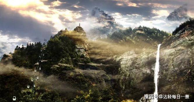 A scenic view of Jiujiang Xiufeng Moya