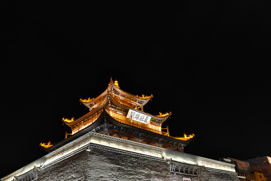 A scenic view of Jiuquan Gulou
