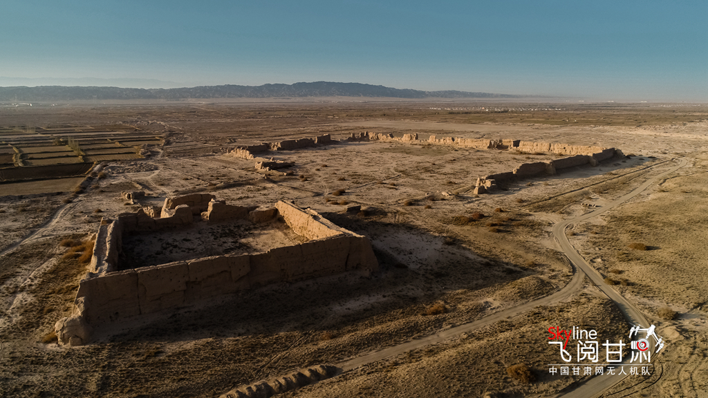 A scenic view of Jiuquan Liugongcheng Yizhi