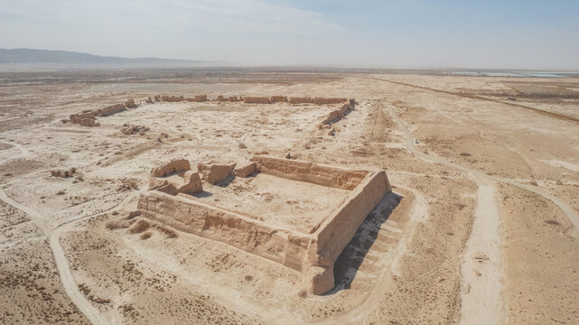 A scenic view of Jiuquan Liugongcheng Yizhi