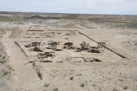 A scenic view of Jiuquan Mazongshan Yukuan Yizhi