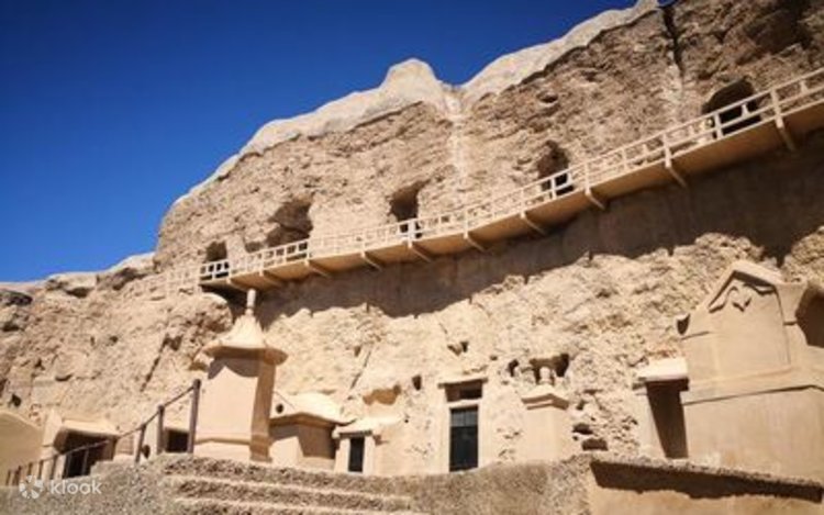 A scenic view of Jiuquan Mogaoku