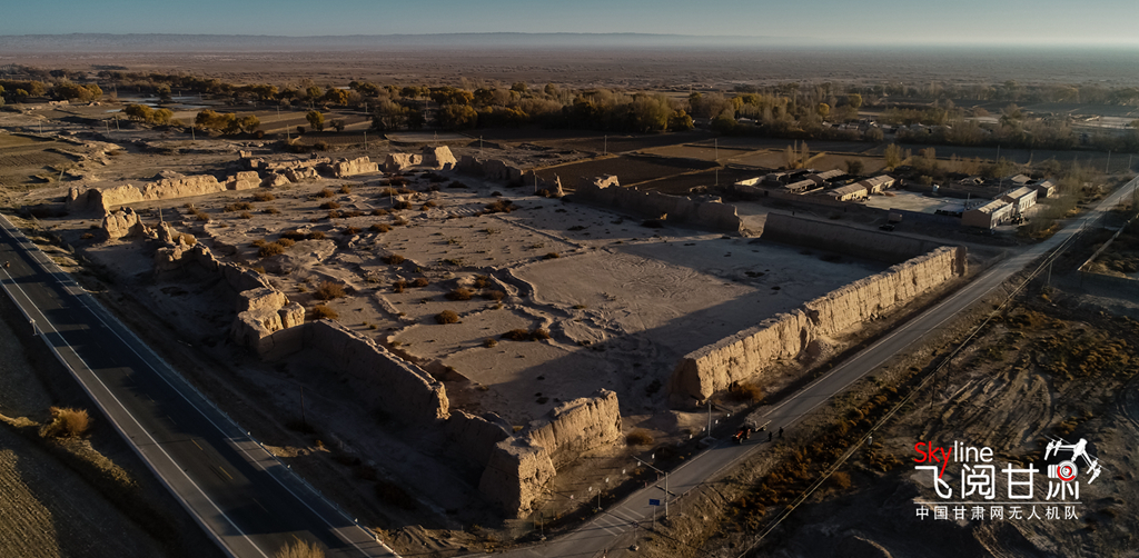 A scenic view of Jiuquan Pochengzi Yizhi