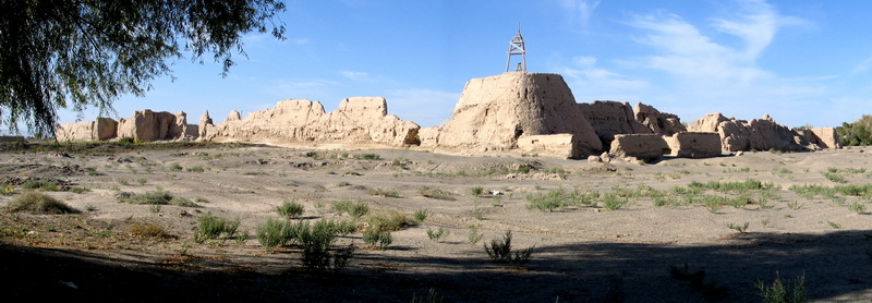 A scenic view of Jiuquan Pochengzi Yizhi