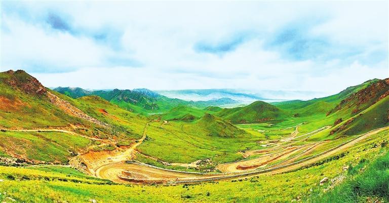 A scenic view of Jiuquan Shaguoliang Yizhi