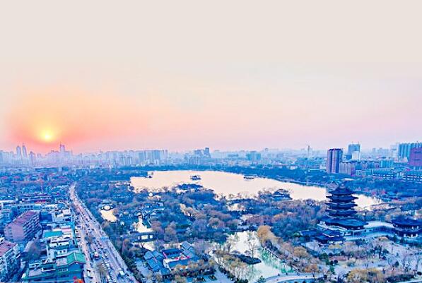 A scenic view of Jiuquan Xihetan Yizhi