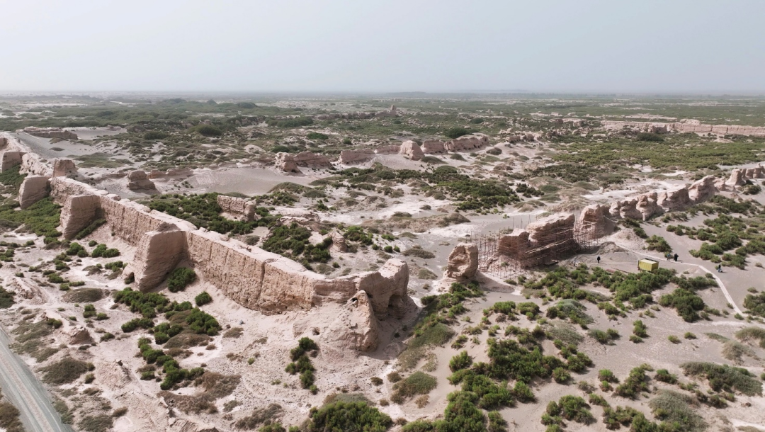 A scenic view of Jiuquan Xihetan Yizhi