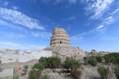 A scenic view of Jiuquan Xihetan Yizhi