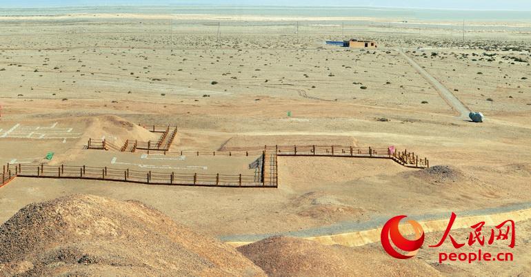 A scenic view of Jiuquan Xuanquanzhi Yizhi