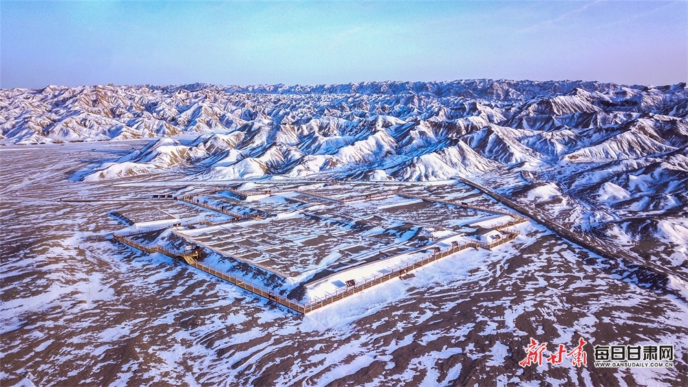 A scenic view of Jiuquan Xuanquanzhi Yizhi