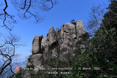 A scenic view of Jixi Guokuishan Shancheng Yizhi
