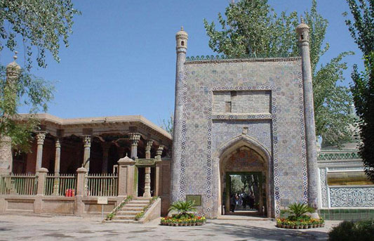 A scenic view of Kashgar Aba Hejia Mazha Mu