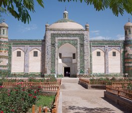 A scenic view of Kashgar Aba Hejia Mazha Mu