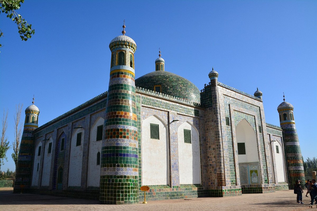 A scenic view of Kashgar Aba Hejia Mazha Mu