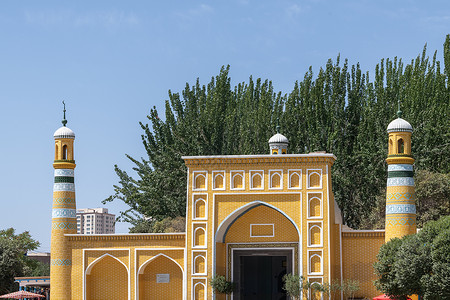 A scenic view of Kashgar Aitigaer Qingzhensi