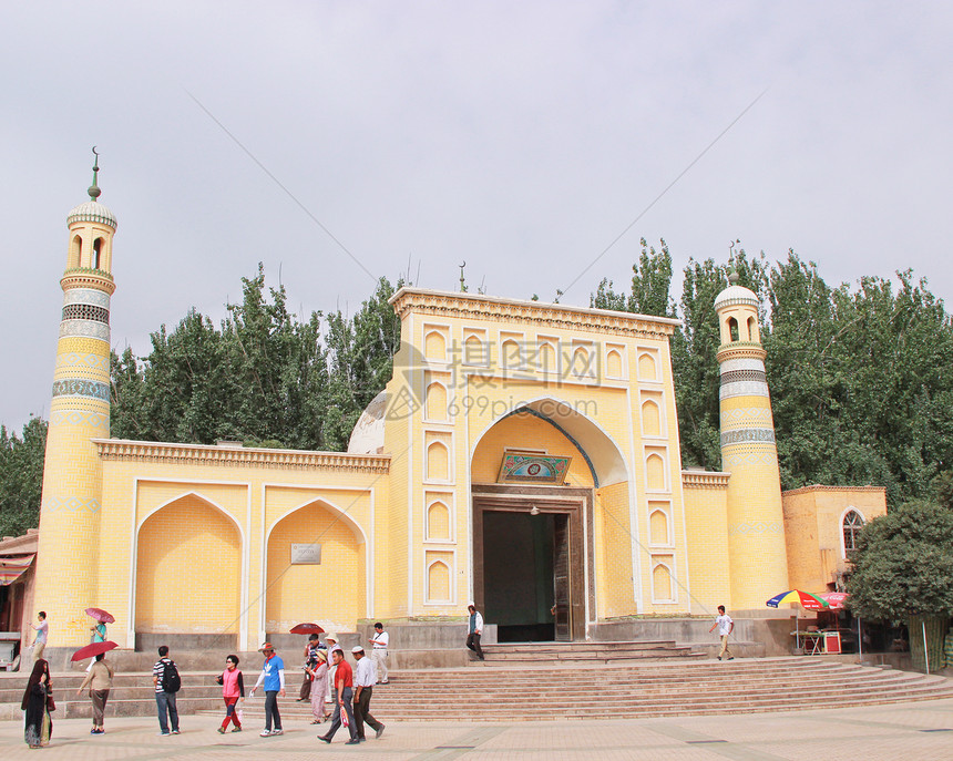 A scenic view of Kashgar Aitigaer Qingzhensi