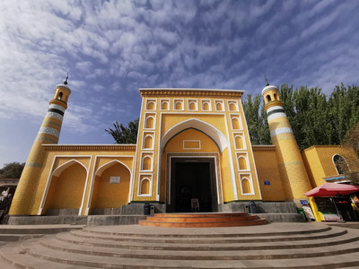 A scenic view of Kashgar Aitigaer Qingzhensi