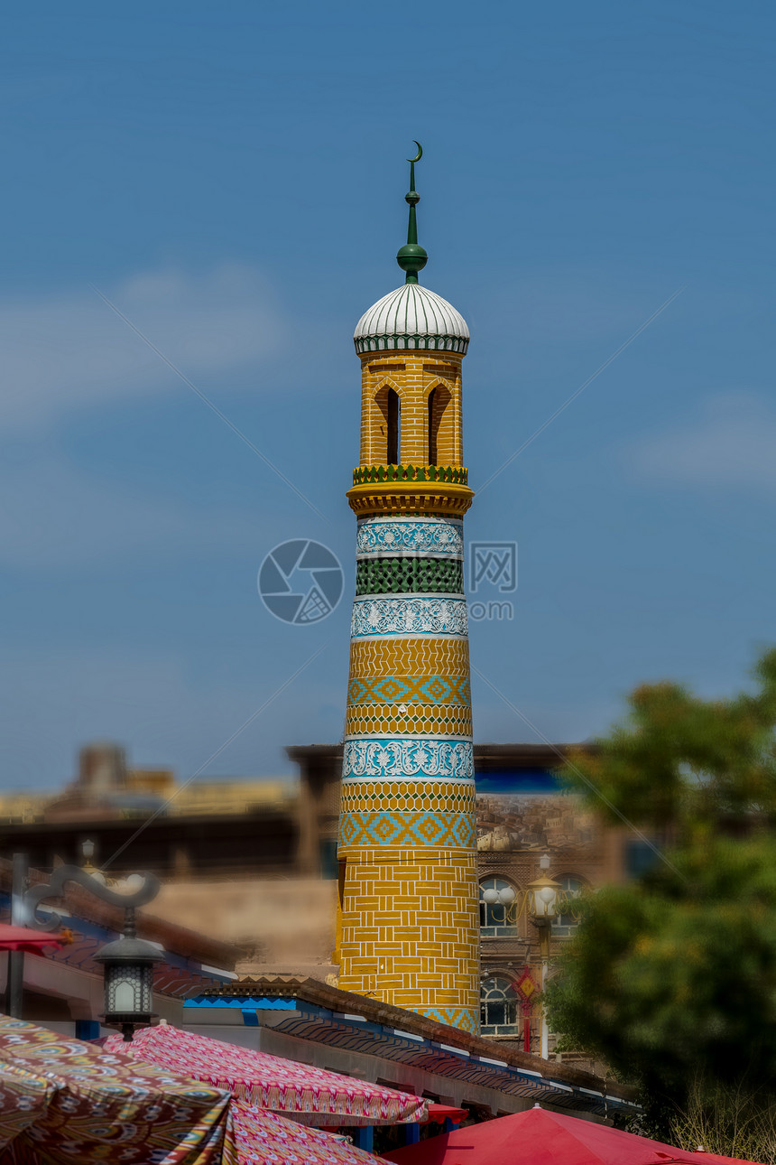 A scenic view of Kashgar Aitigaer Qingzhensi
