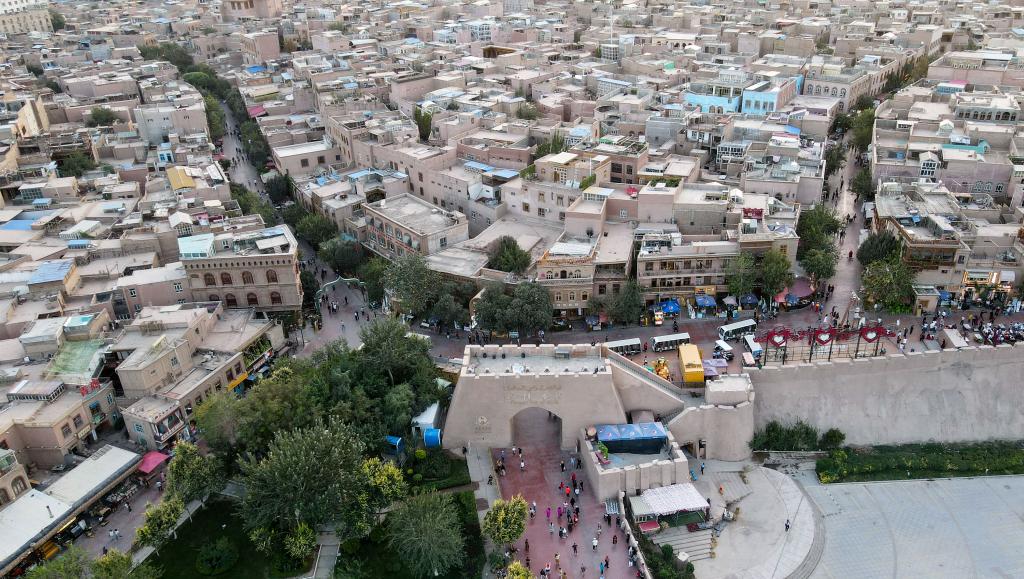 A scenic view of Kashgar Gongzhubao Gucheng Yizhi