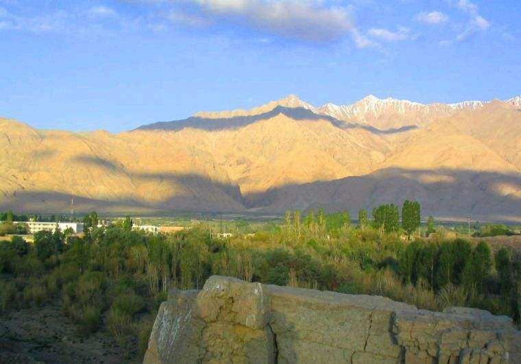 A scenic view of Kashgar Gongzhubao Gucheng Yizhi